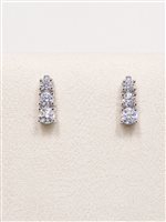 Orecchini Donna in Oro bianco Zircone Vidali Gioielli OROR-19-34